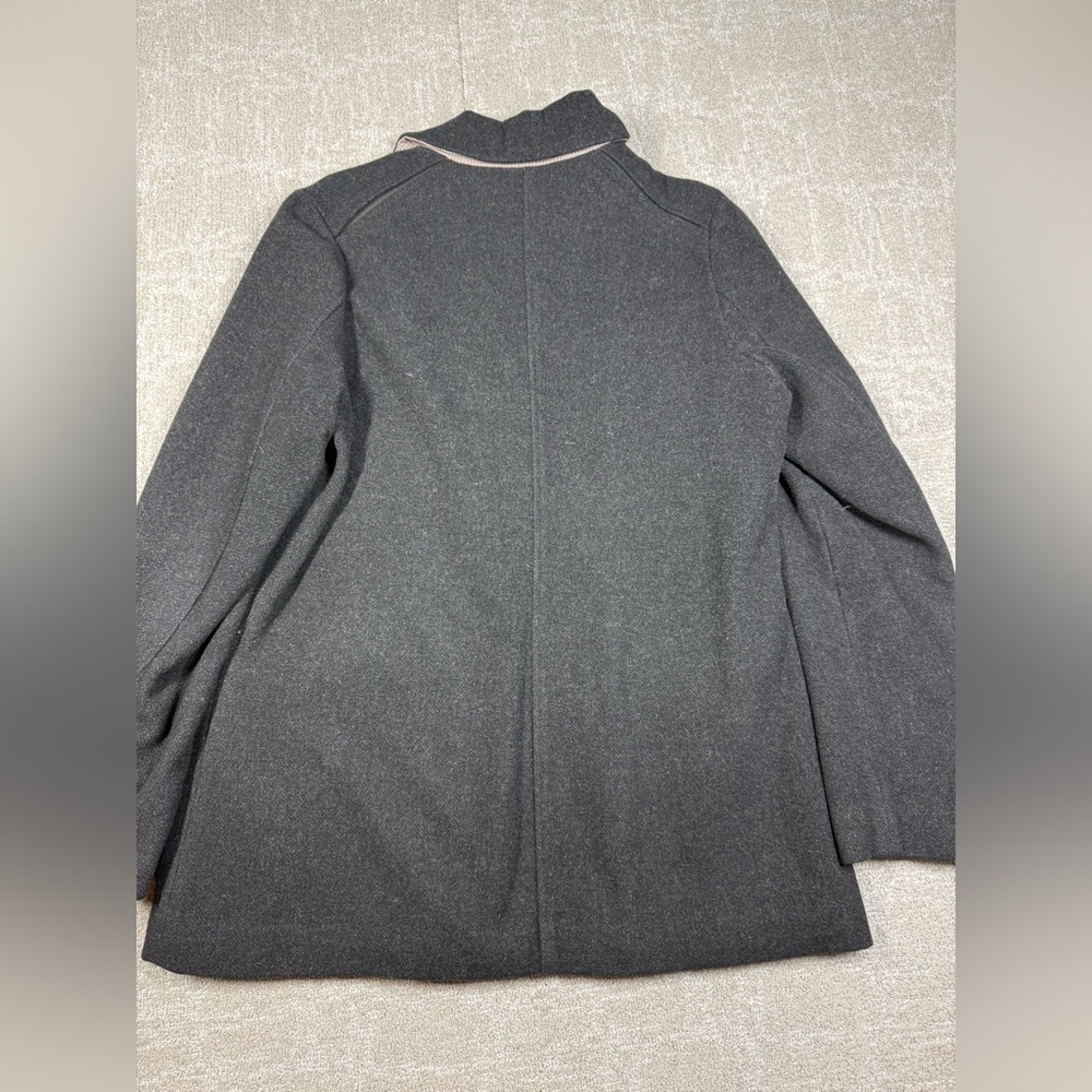 Smart wool Womens Wool Banff Full Zip Gray Black Jacket Size Medium - Picture 8 of 8